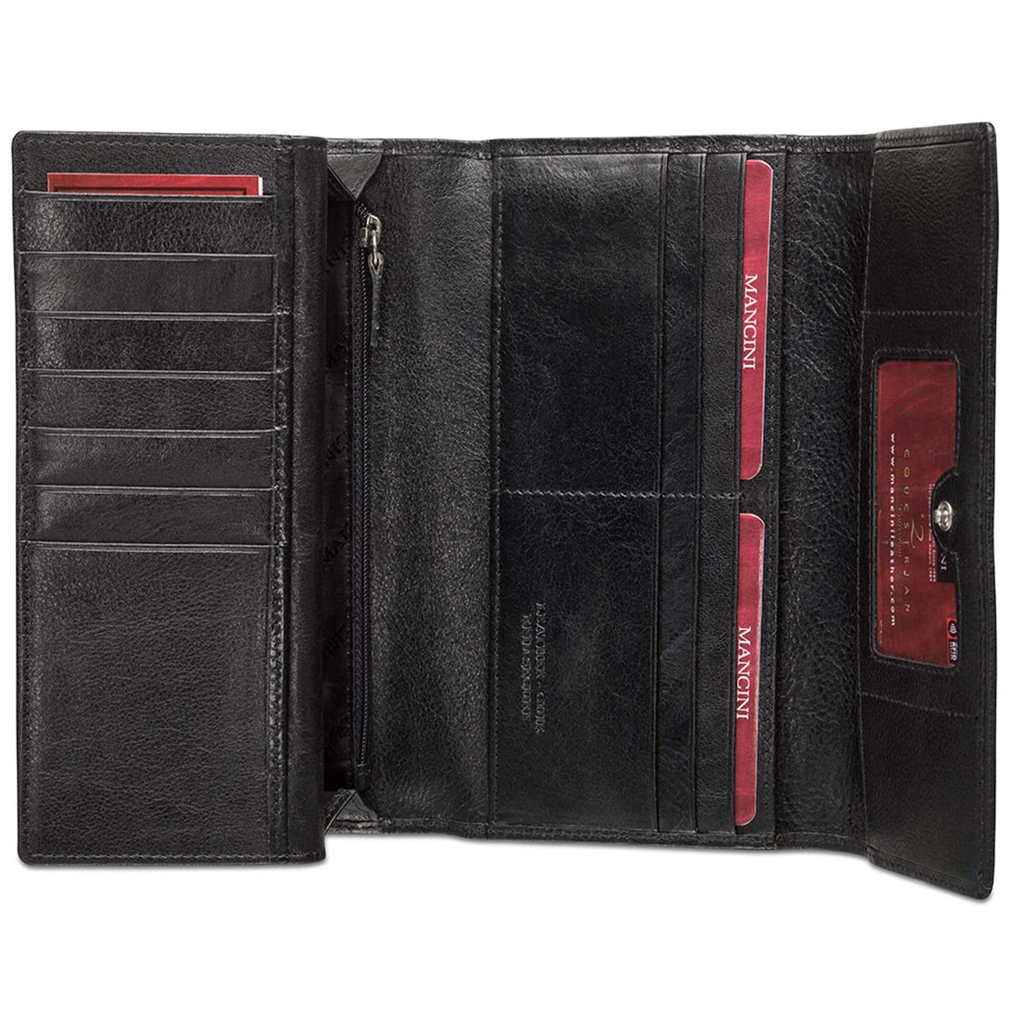 MANCINI LEATHER TRI-FOLD WALLET EQUESTRIAN COLLECTION Wallet.