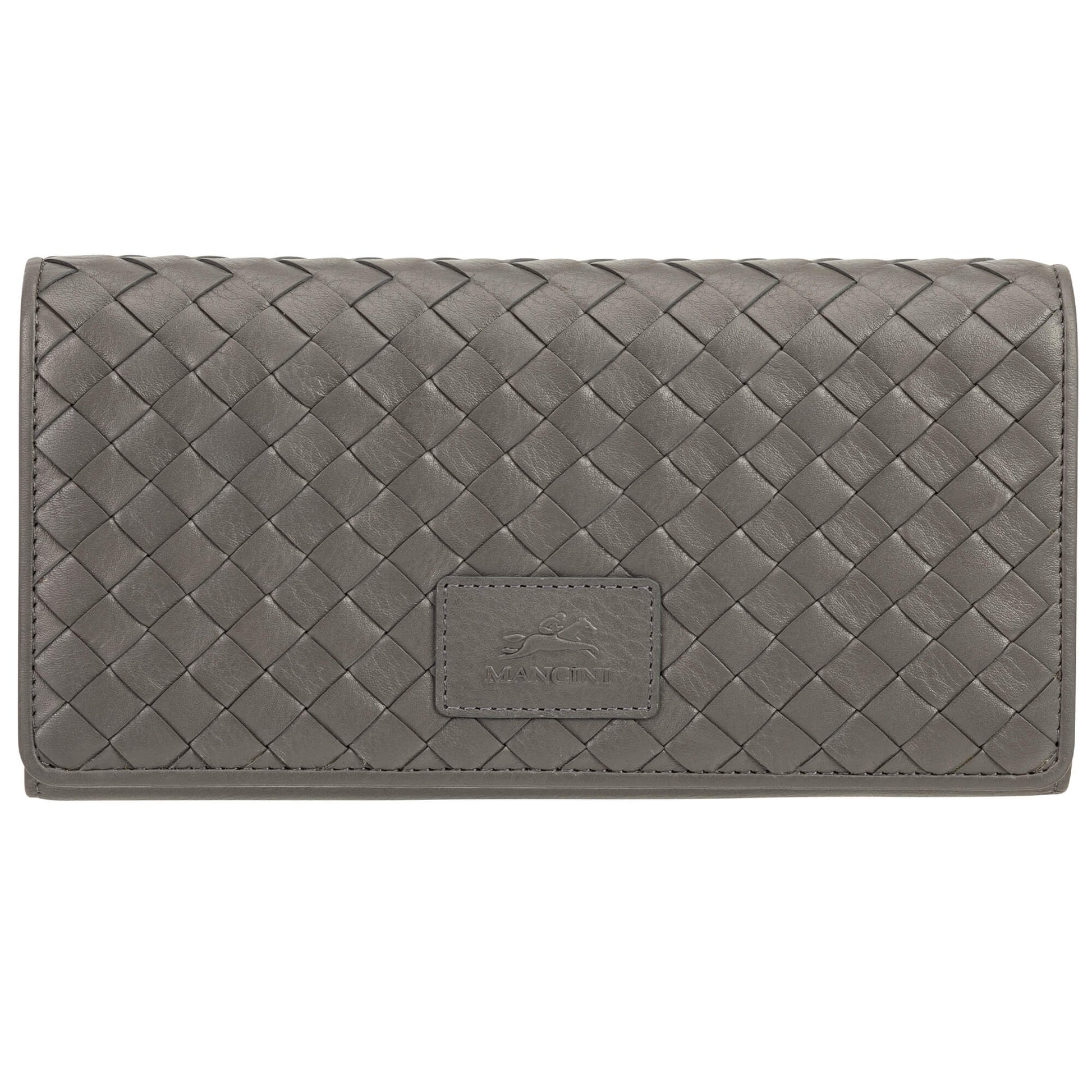 MANCINI LEATHER WALLET TRIFOLD PANIER TISSÉ COLLECTION Wallet.