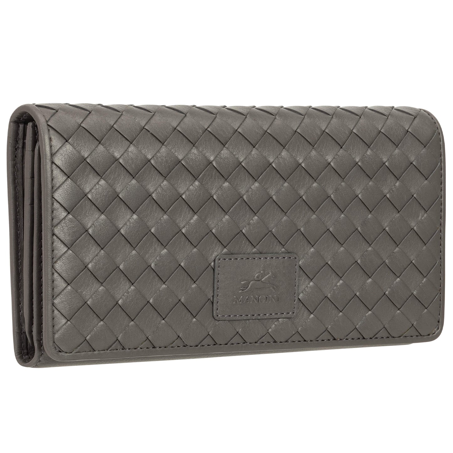 MANCINI LEATHER WALLET TRIFOLD PANIER TISSÉ COLLECTION Wallet.