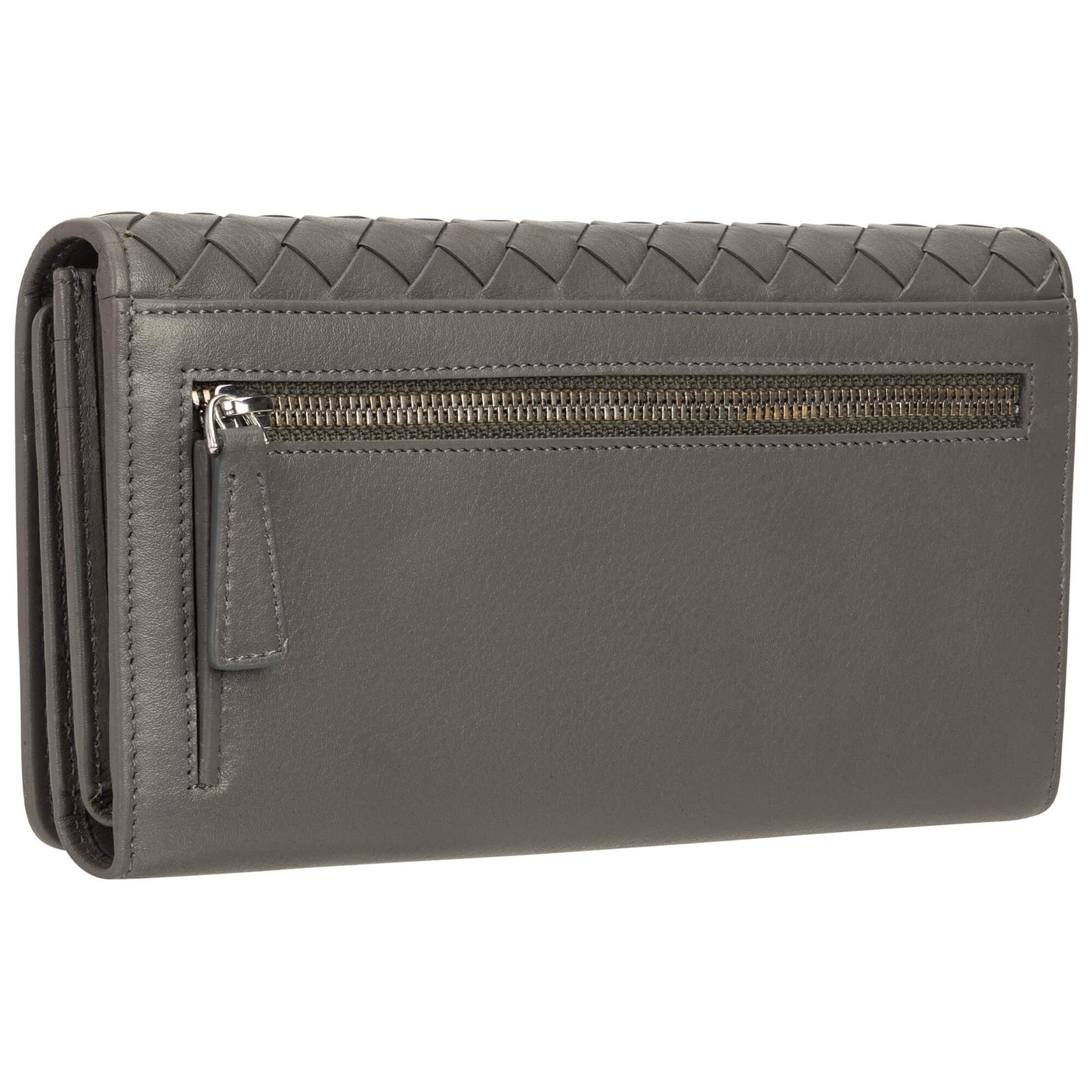 MANCINI LEATHER WALLET TRIFOLD PANIER TISSÉ COLLECTION Wallet.