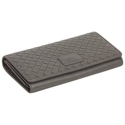 MANCINI LEATHER WALLET TRIFOLD PANIER TISSÉ COLLECTION Wallet.