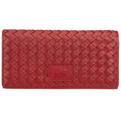 MANCINI LEATHER WALLET TRIFOLD PANIER TISSÉ COLLECTION Wallet.