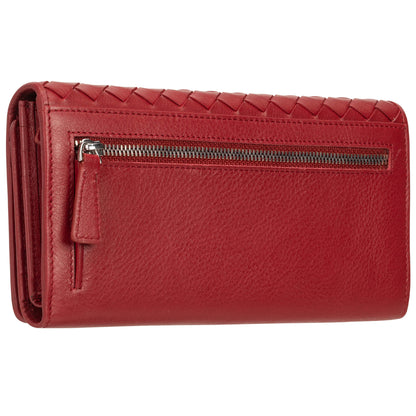 MANCINI LEATHER WALLET TRIFOLD PANIER TISSÉ COLLECTION Wallet.