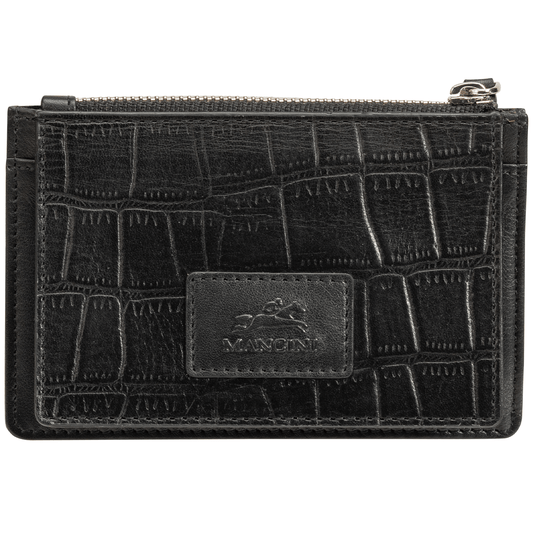 MANCINI LEATHER WALLET COIN POCKET CROCO COLLECTION Wallet.