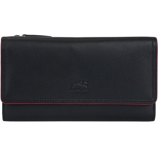 MANCINI LEATHER MEDIUM CLUTCH WALLET SONOMA COLLECTION