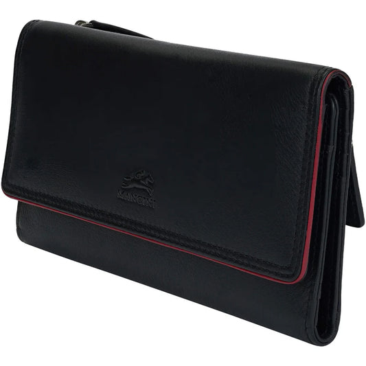 MANCINI LEATHER MEDIUM CLUTCH WALLET SONOMA COLLECTION