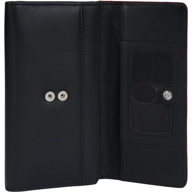 MANCINI LEATHER MEDIUM CLUTCH WALLET SONOMA COLLECTION