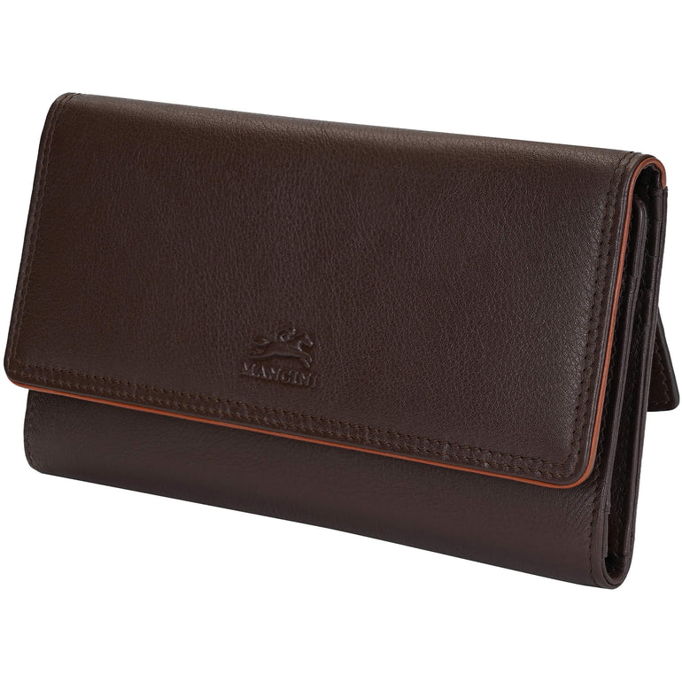 MANCINI LEATHER MEDIUM CLUTCH WALLET SONOMA COLLECTION