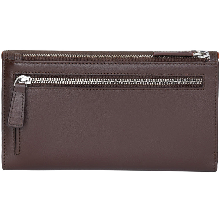 MANCINI LEATHER MEDIUM CLUTCH WALLET SONOMA COLLECTION