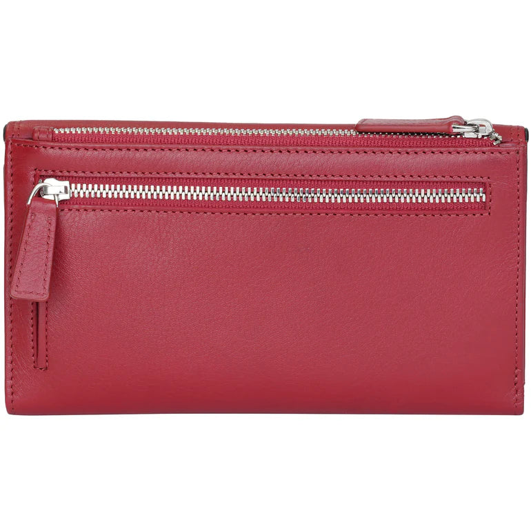 MANCINI LEATHER MEDIUM CLUTCH WALLET SONOMA COLLECTION