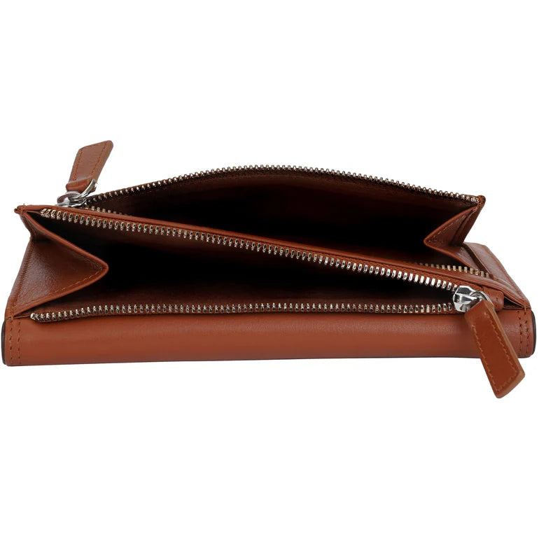 MANCINI LEATHER MEDIUM CLUTCH WALLET SONOMA COLLECTION