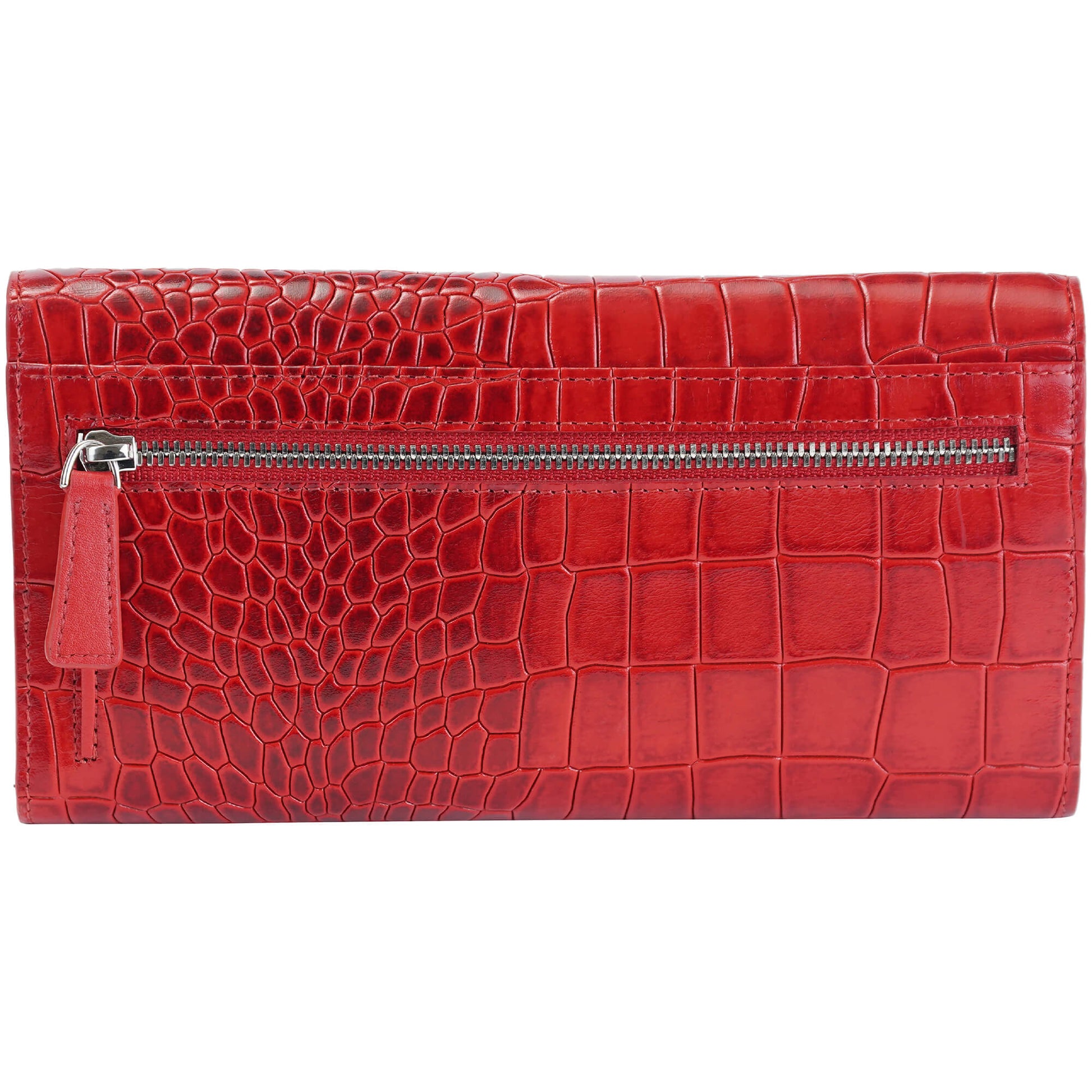 MANCINI LEATHER QUAD-FOLD WALLET CROCO-2 COLLECTION Wallet.