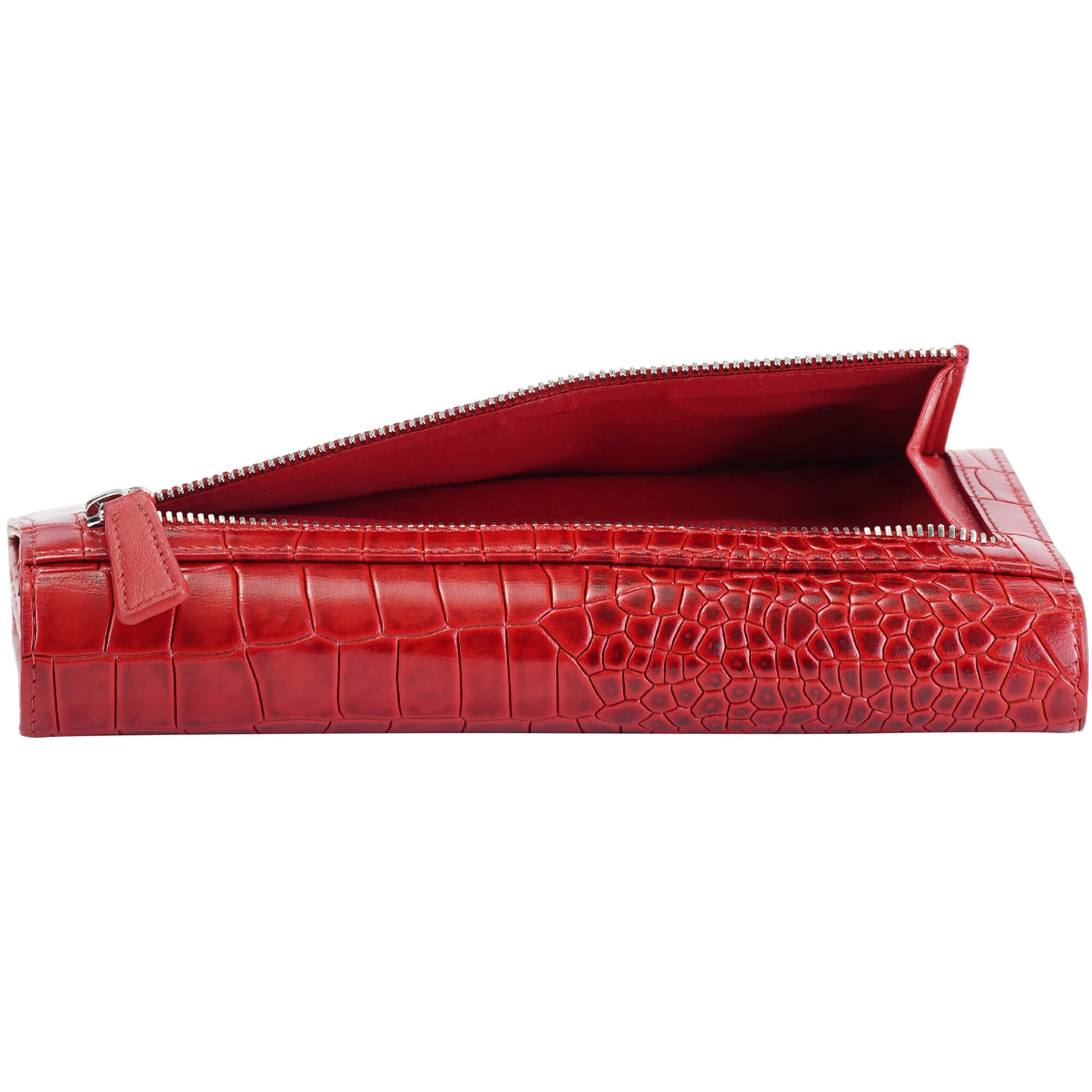 MANCINI LEATHER QUAD-FOLD WALLET CROCO-2 COLLECTION Wallet.