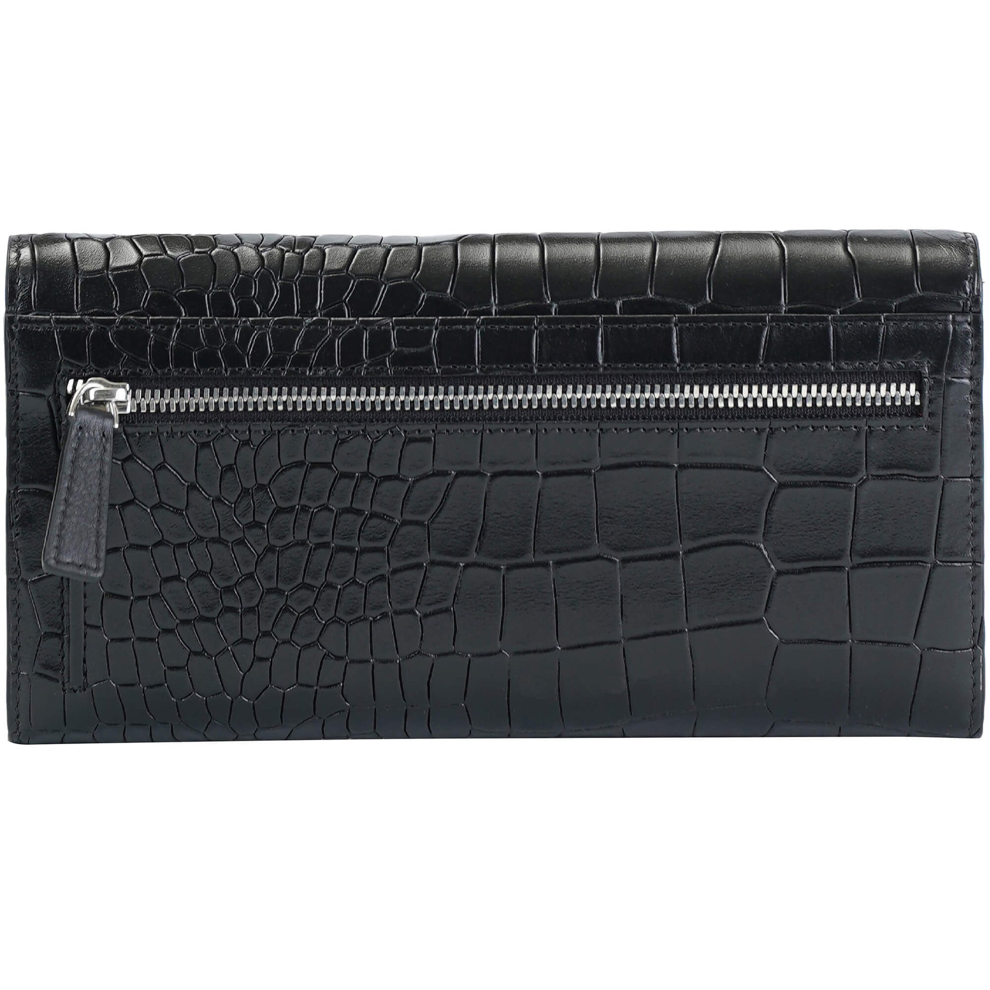 MANCINI LEATHER QUAD-FOLD WALLET CROCO-2 COLLECTION Wallet.