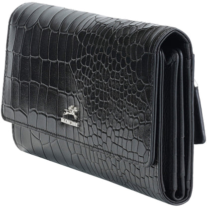 MANCINI LEATHER QUAD-FOLD WALLET CROCO-2 COLLECTION Wallet.