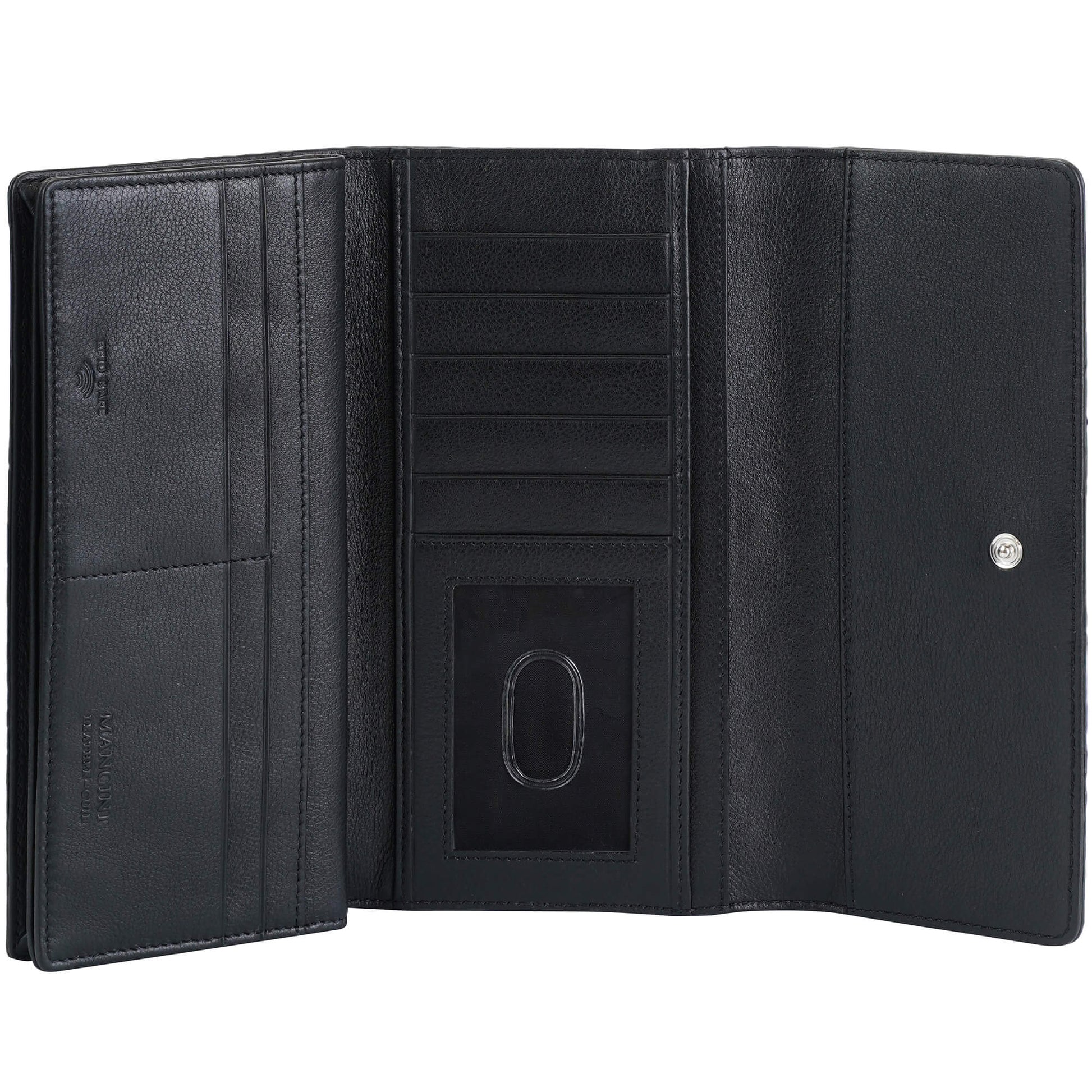 MANCINI LEATHER QUAD-FOLD WALLET CROCO-2 COLLECTION Wallet.