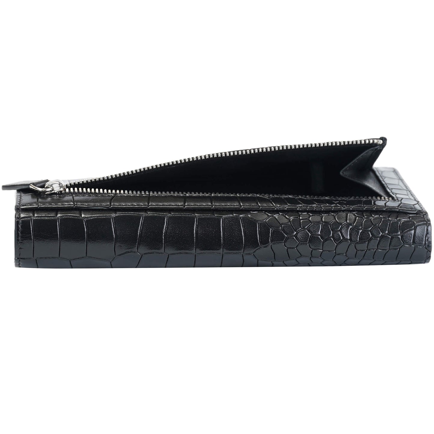 MANCINI LEATHER QUAD-FOLD WALLET CROCO-2 COLLECTION Wallet.