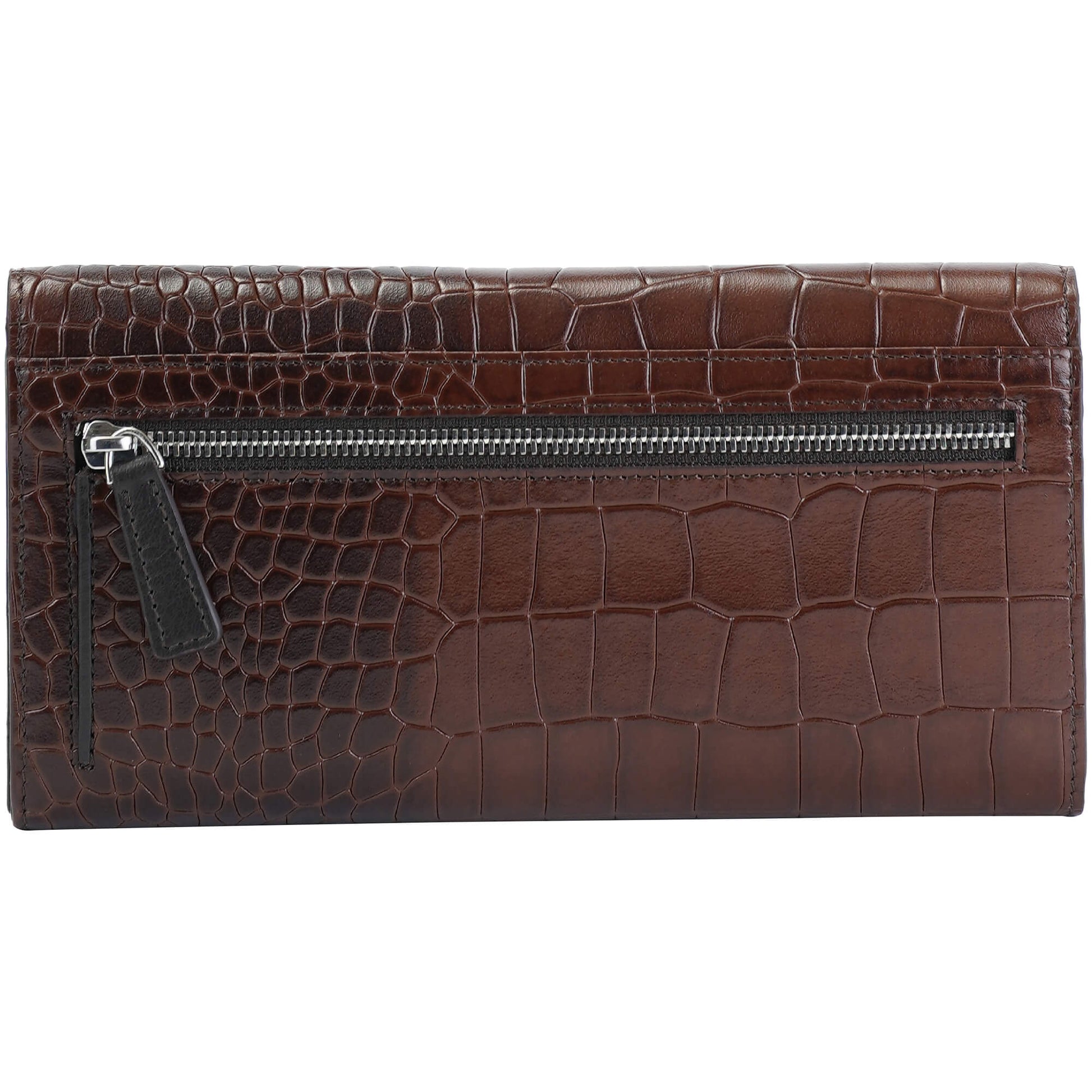 MANCINI LEATHER QUAD-FOLD WALLET CROCO-2 COLLECTION Wallet.