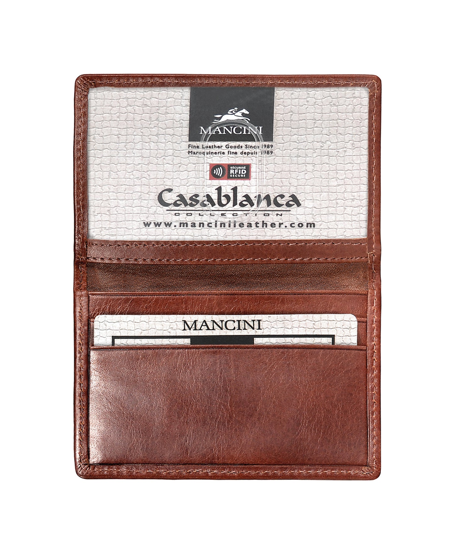 MANCINI LEATHER WALLET ZIPPERED CASABLANCA COLLECTION Wallet.