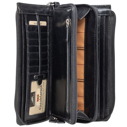 MANCINI LEATHER CLUTCH WALLET CASABLANCA COLLECTION Wallet.