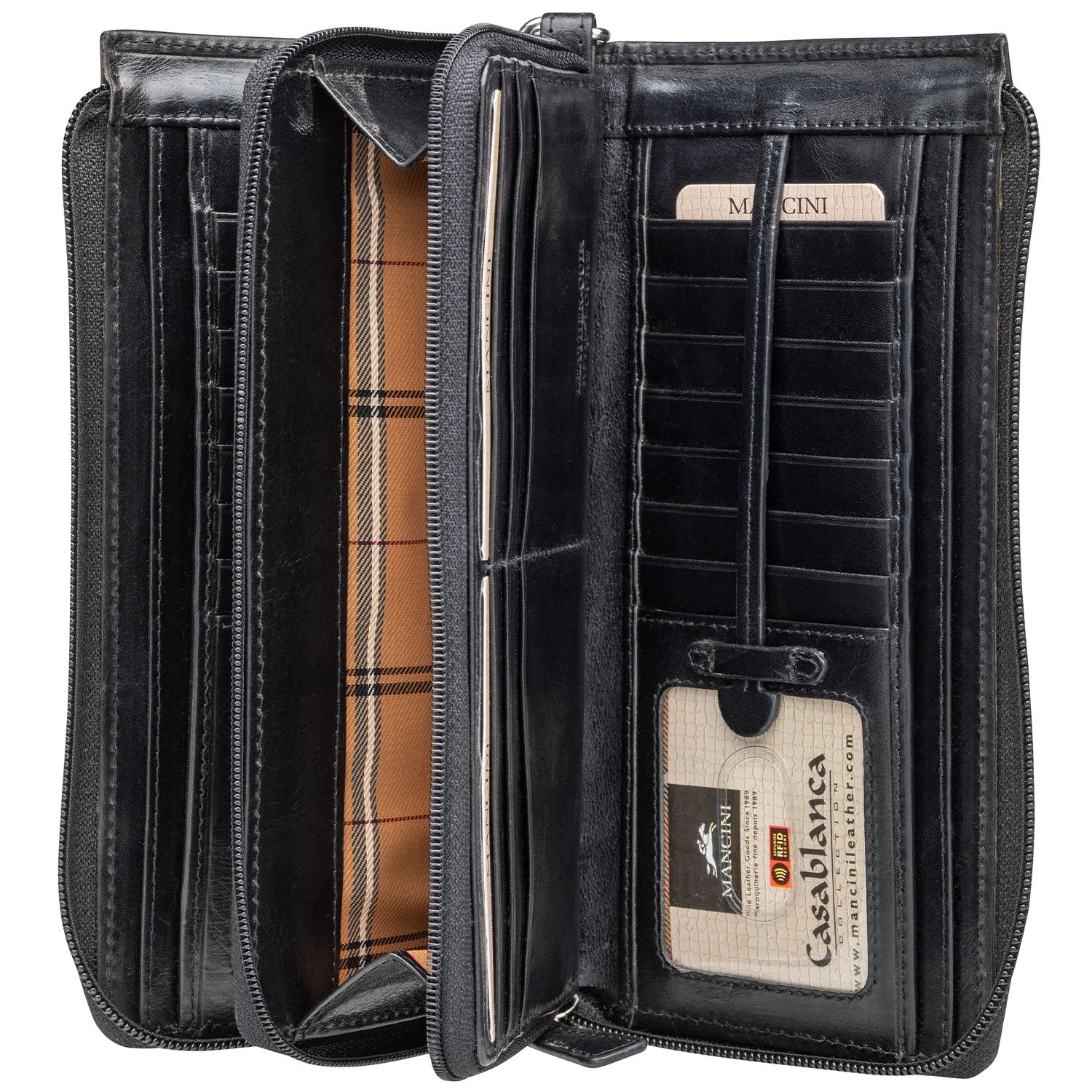 MANCINI LEATHER CLUTCH WALLET CASABLANCA COLLECTION Wallet.