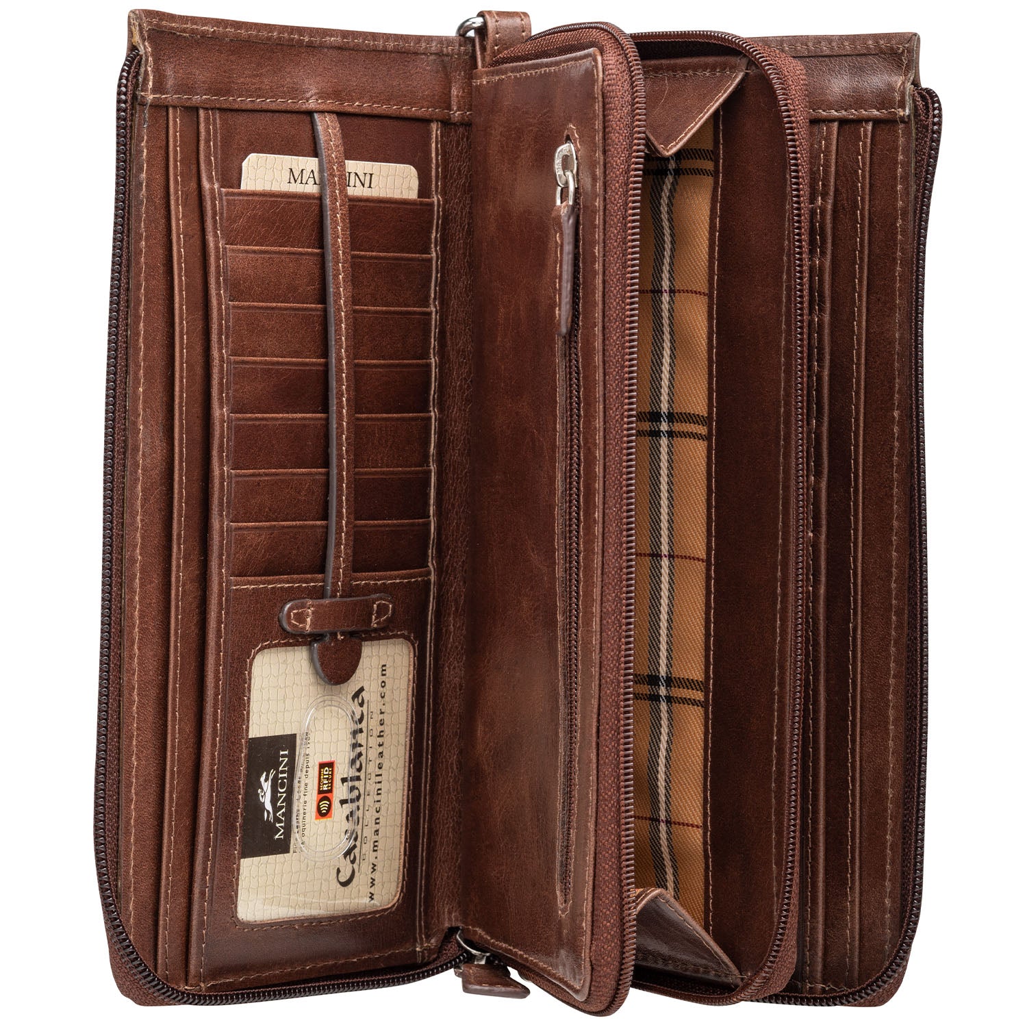 MANCINI LEATHER CLUTCH WALLET CASABLANCA COLLECTION Wallet.