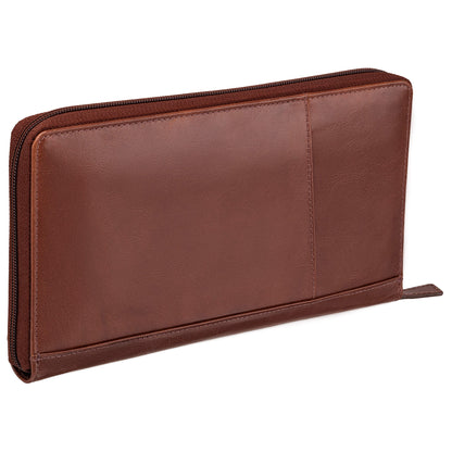 MANCINI LEATHER PASSPORT ORGANIZER CASABLANCA COLLECTION Wallet.