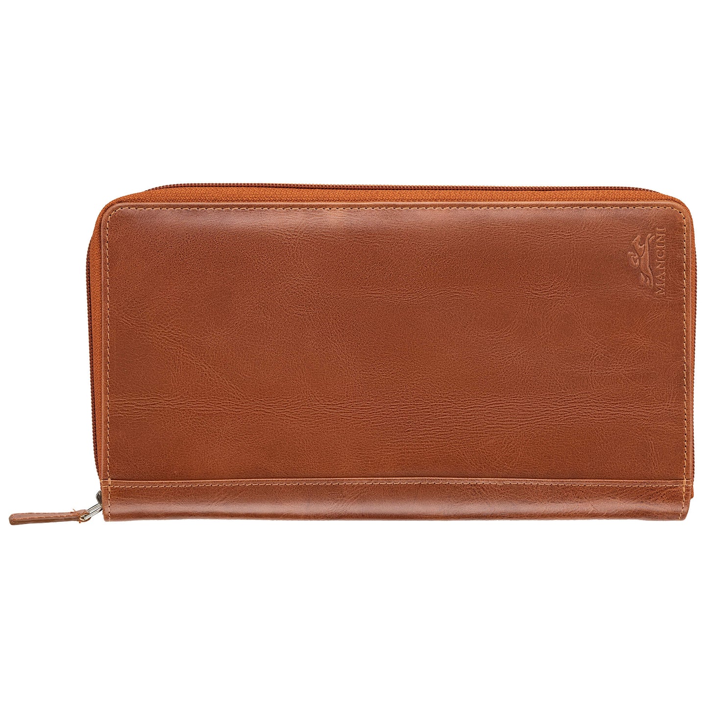 MANCINI LEATHER PASSPORT ORGANIZER CASABLANCA COLLECTION Wallet.