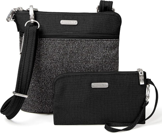 Baggallini Anti Theft Slim Crossbody + RFID-Protected Wristlet