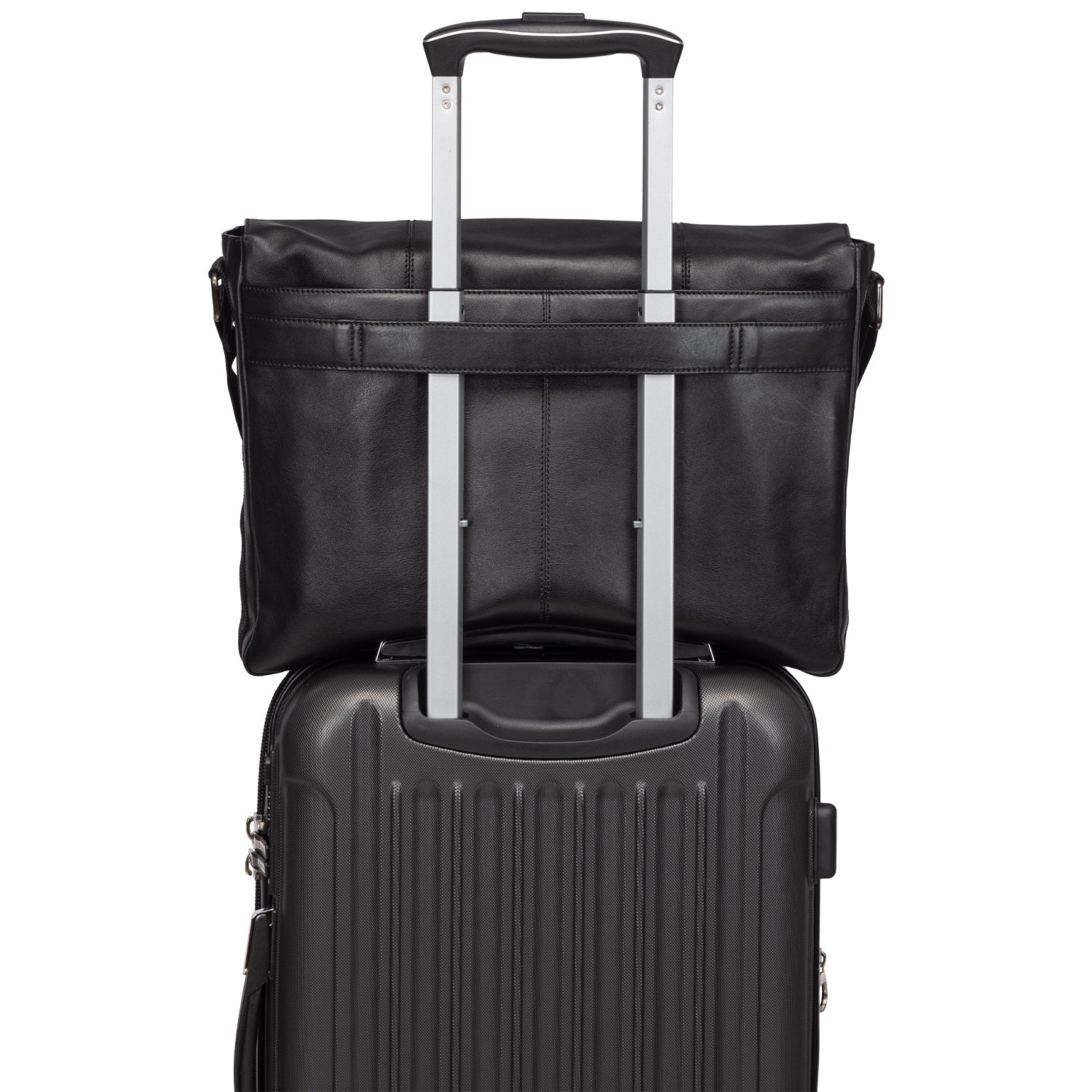 Mancini Buffalo Leather Messenger Bag 4