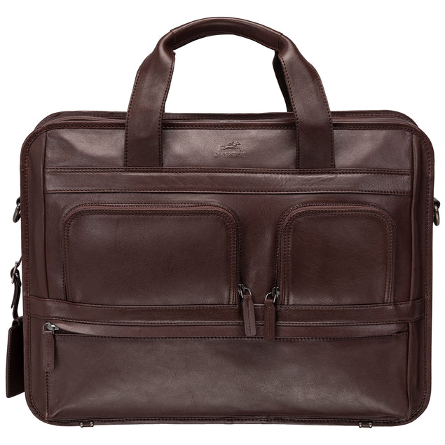 Mancini Buffalo Double Compartment Briefcase (Milan Edition)