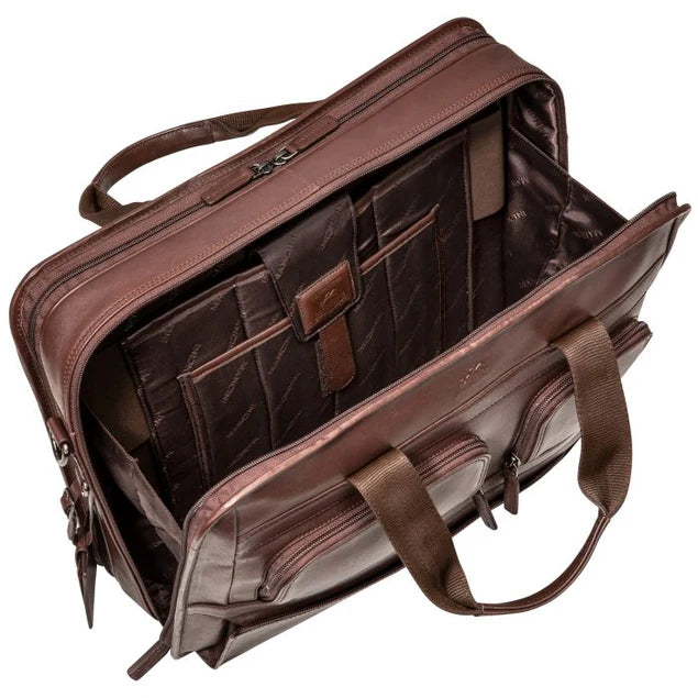 Mancini Buffalo Double Compartment Briefcase (Milan Edition)