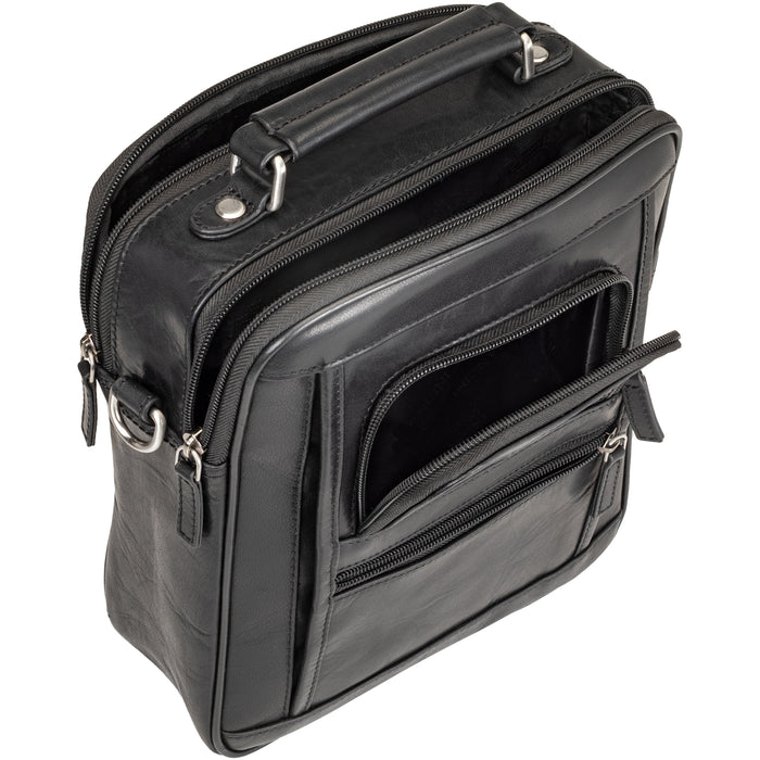 Mancini Buffalo Double Compartment Unisex Bag