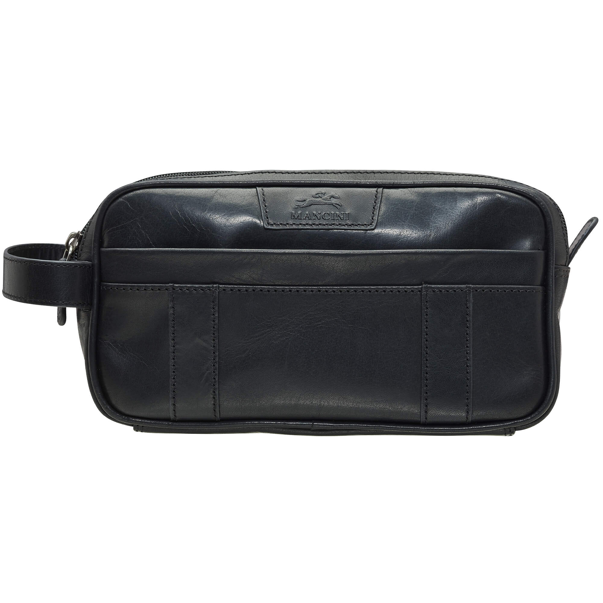 Mancini Buffalo Dual Zipper Toiletry Bag 4
