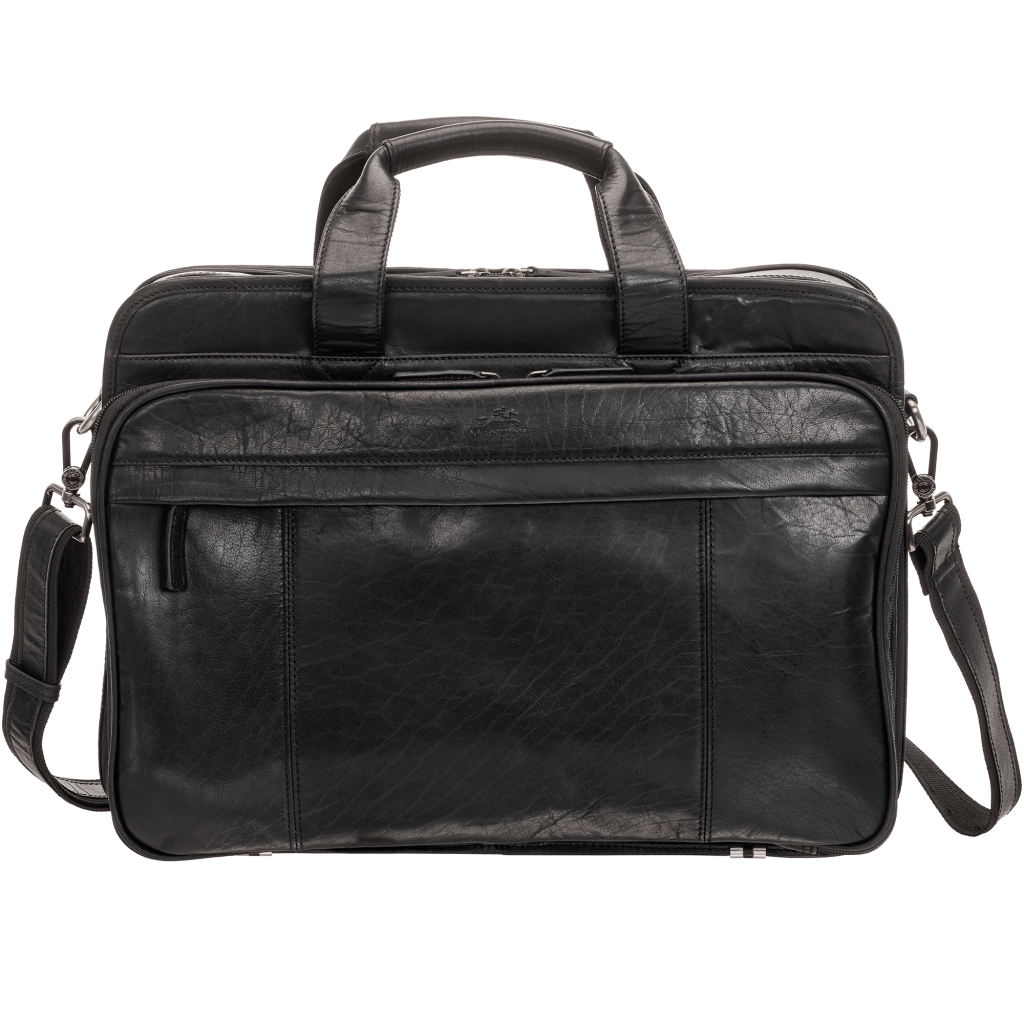 Mancini Buffalo Double Compartment Briefcase (2000's Edition)