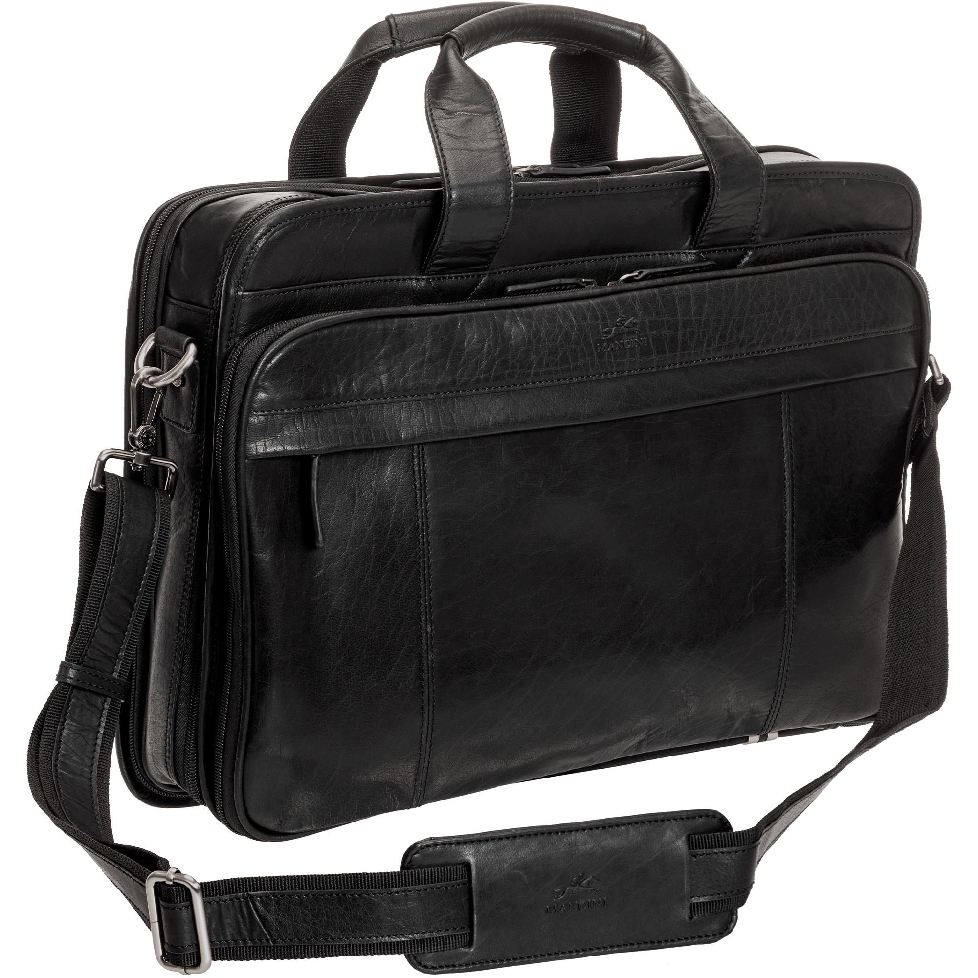 Mancini Buffalo Double Compartment Briefcase (2000's Edition)