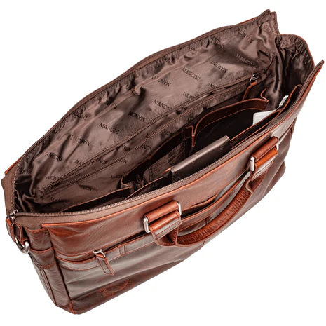 SAC CABAS MANCINI EN CUIR DE BUFFLE (Édition années 2000) 9