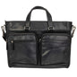 MANCINI BUFFALO LEATHER TOTE  BRIEFCASE