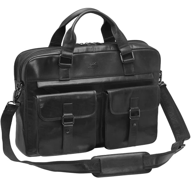Mancini Buffalo Double Compartment Briefcase (90's Edition)