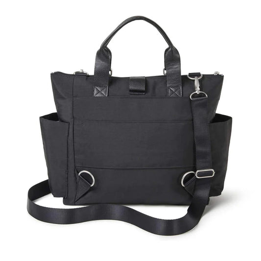 BAGGALLINI 3-IN-1 CONVERTIBLE BACKPACK WITH RFID PHONE WRISTLET | BLACK