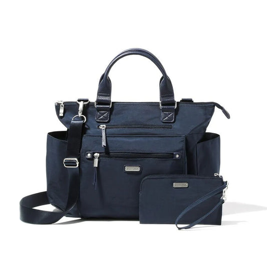 BAGGALLINI 3-IN-1 CONVERTIBLE BACKPACK WITH RFID PHONE WRISTLET | FRENCH NAVY