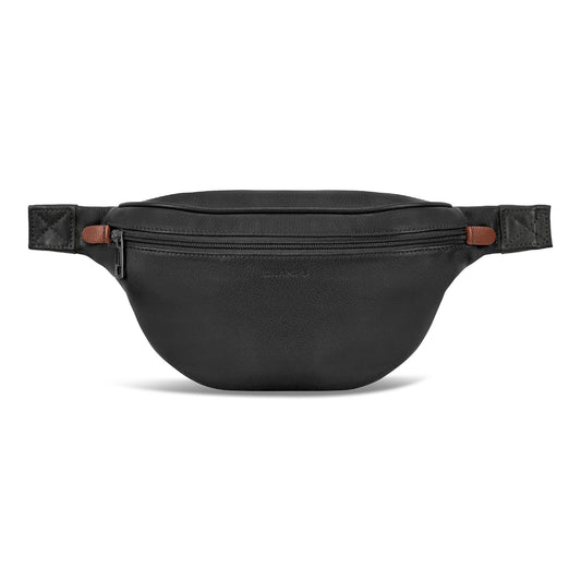 ONYX / LEATHER WAIST-PACK