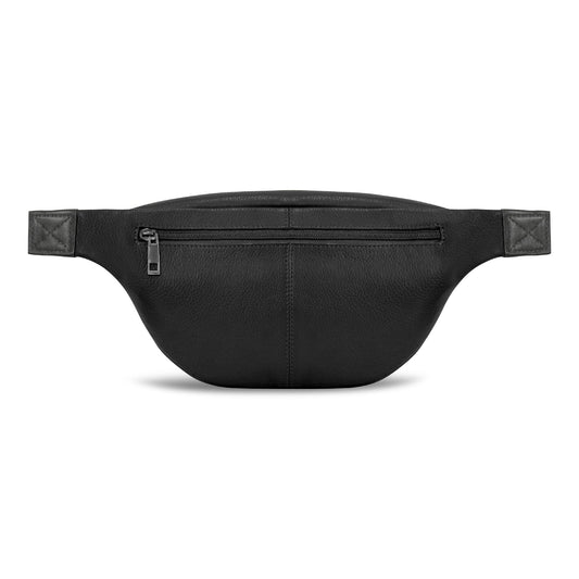 ONYX / LEATHER WAIST-PACK