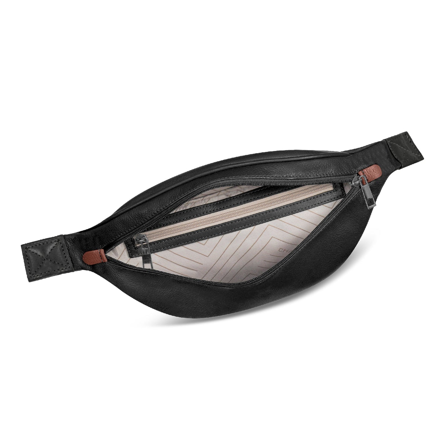 ONYX / LEATHER WAIST-PACK