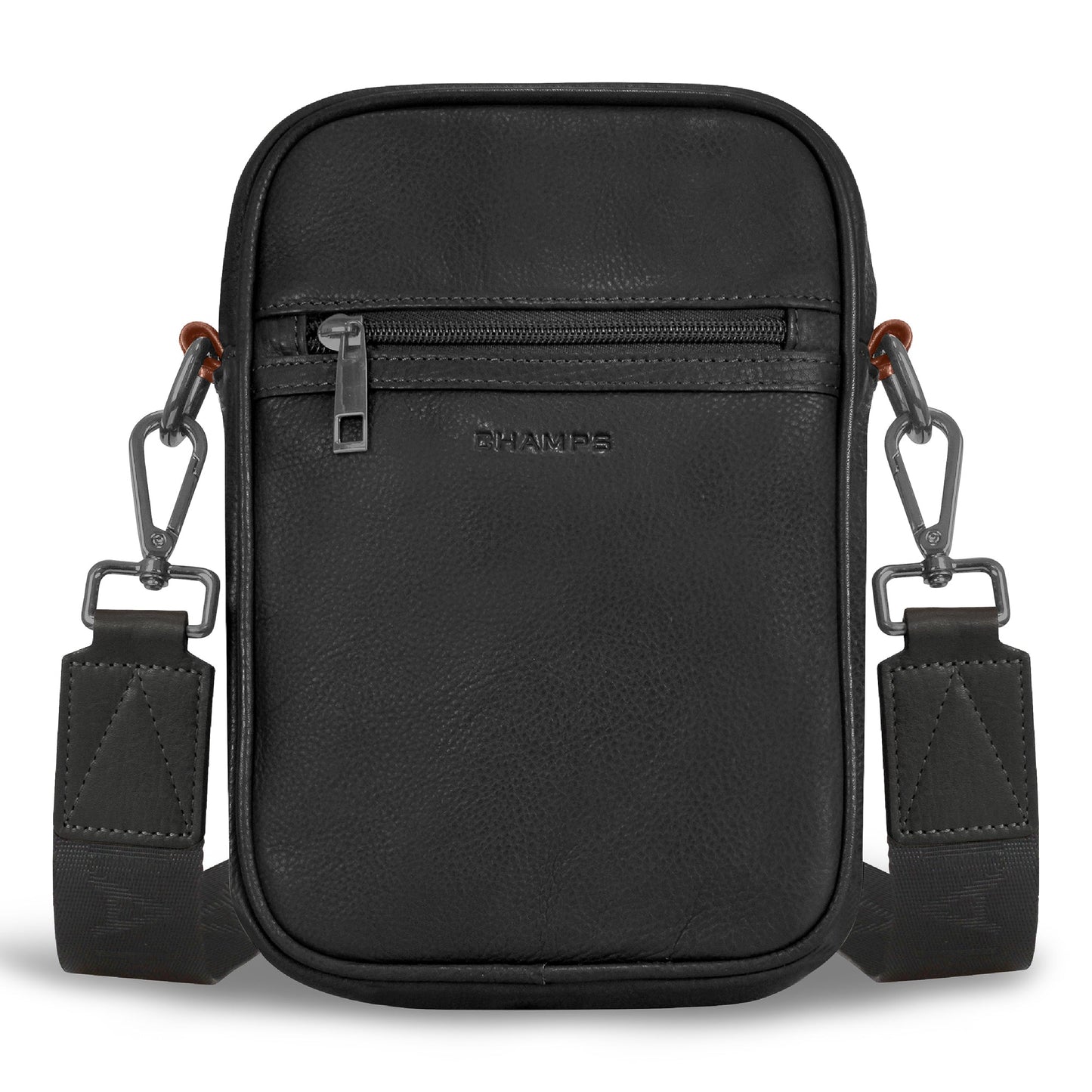 ONYX / LEATHER VERTICAL CROSSBODY BAG