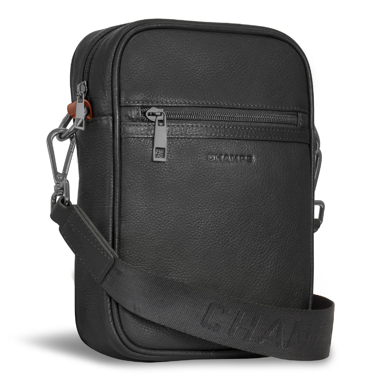 ONYX / LEATHER VERTICAL CROSSBODY BAG