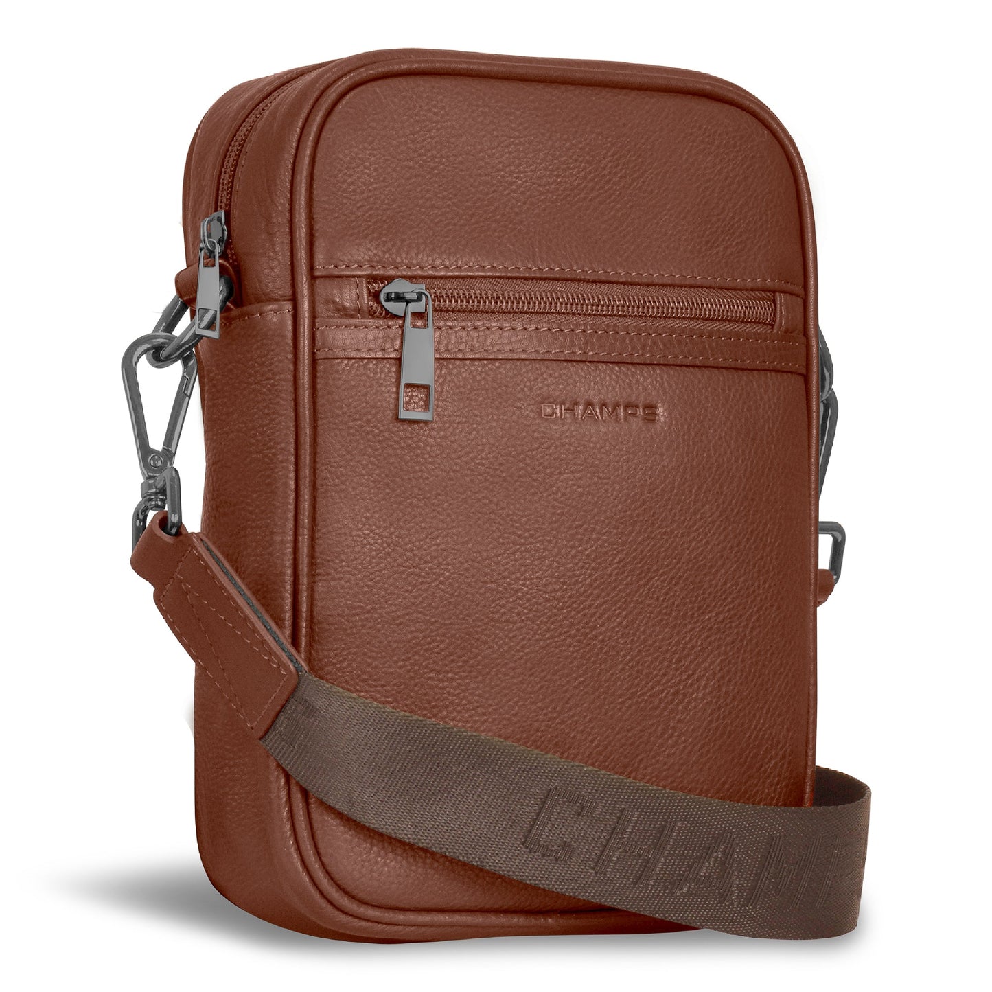 ONYX / LEATHER VERTICAL CROSSBODY BAG