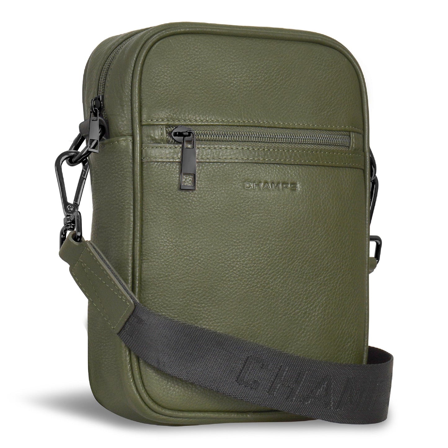 ONYX / LEATHER VERTICAL CROSSBODY BAG