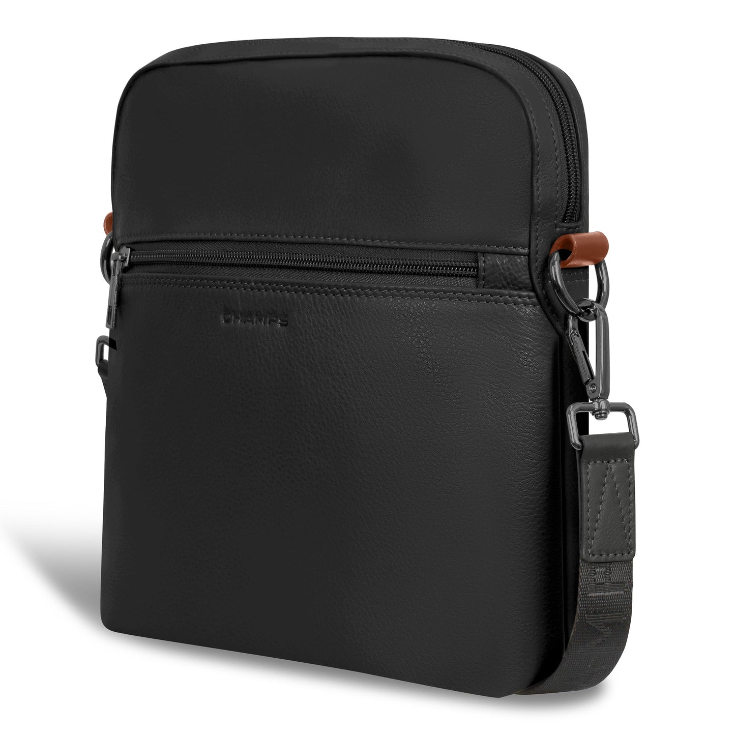 ONYX / LEATHER CROSSBODY BAG