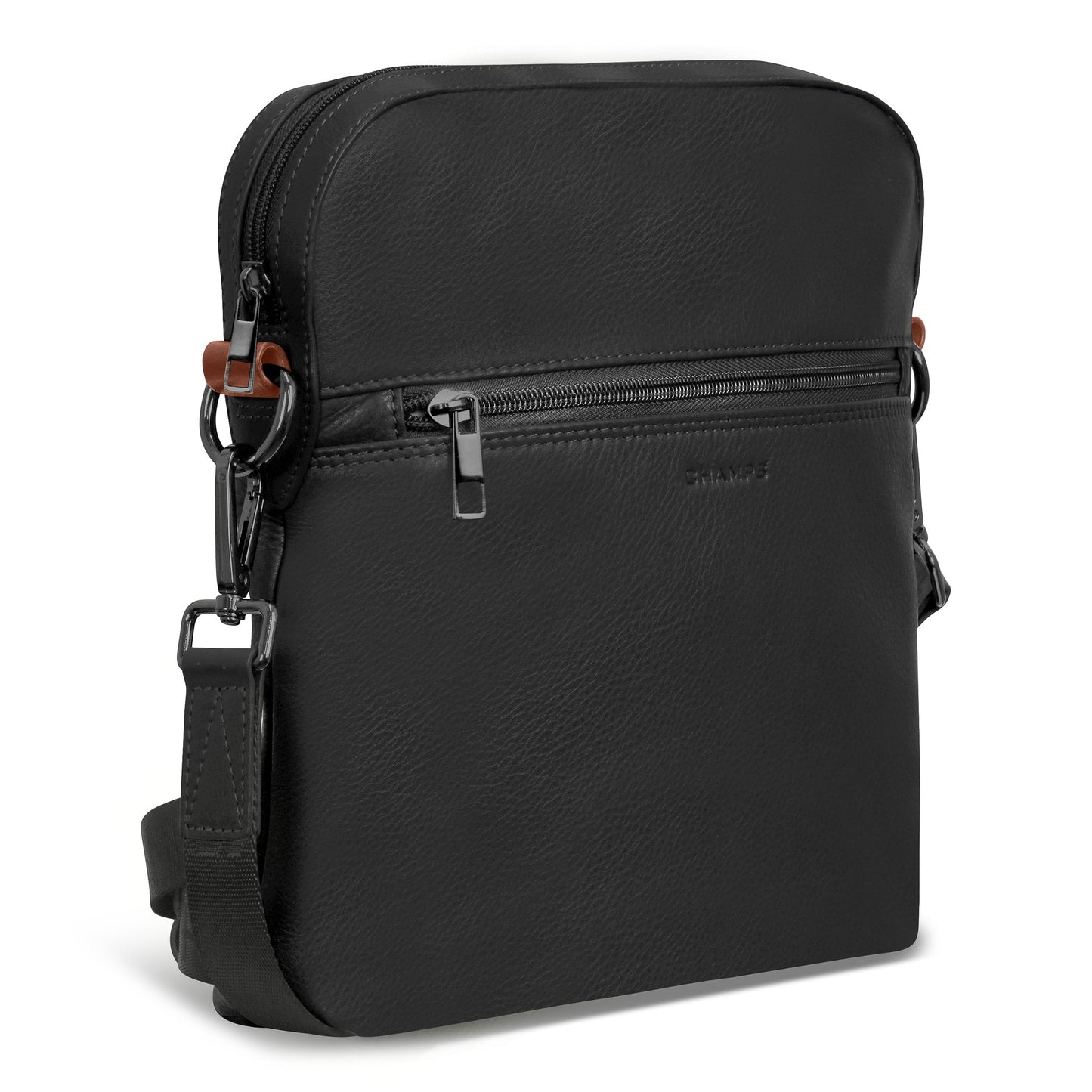 ONYX / LEATHER CROSSBODY BAG